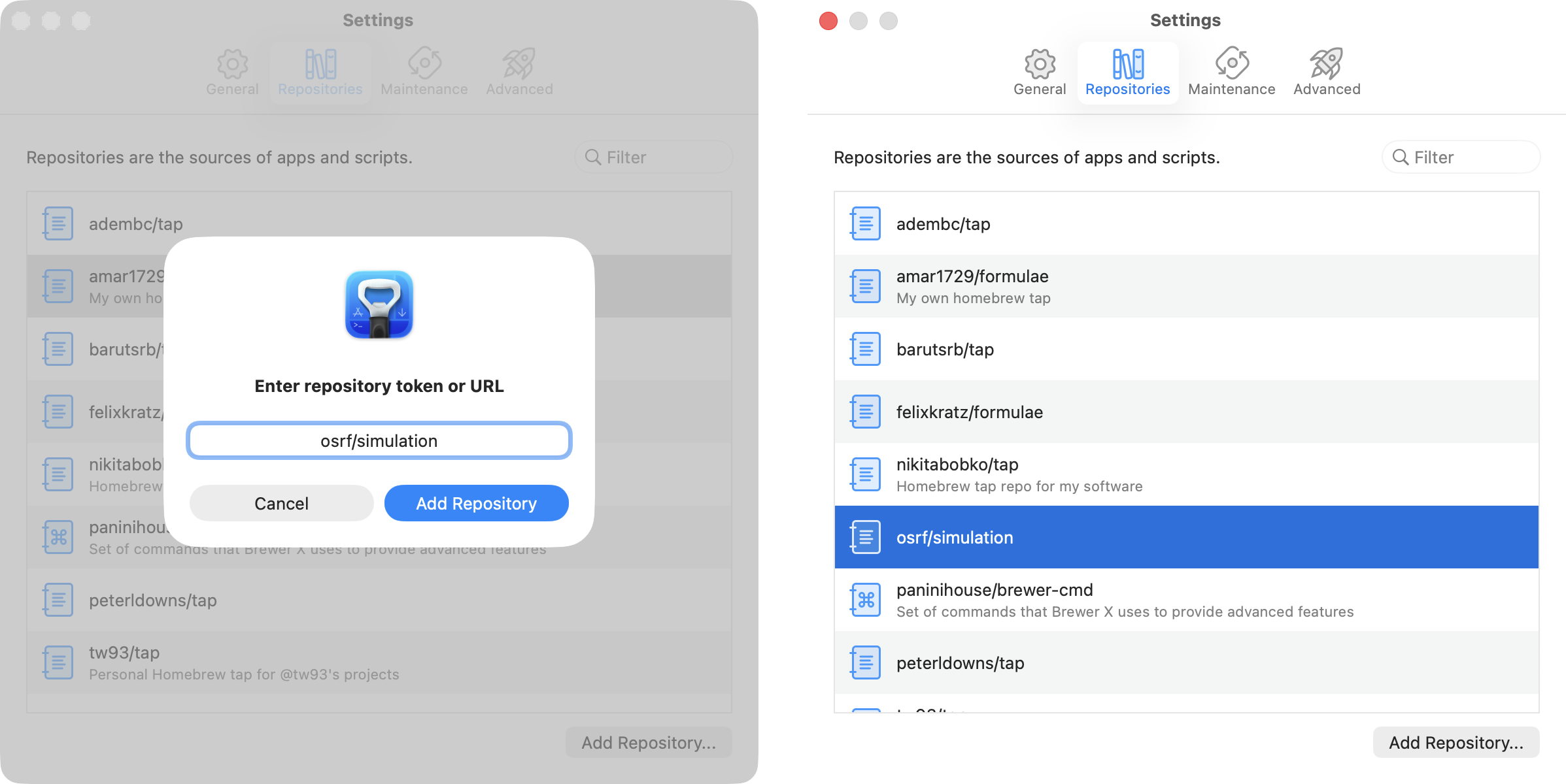 Brewer X repositories manager